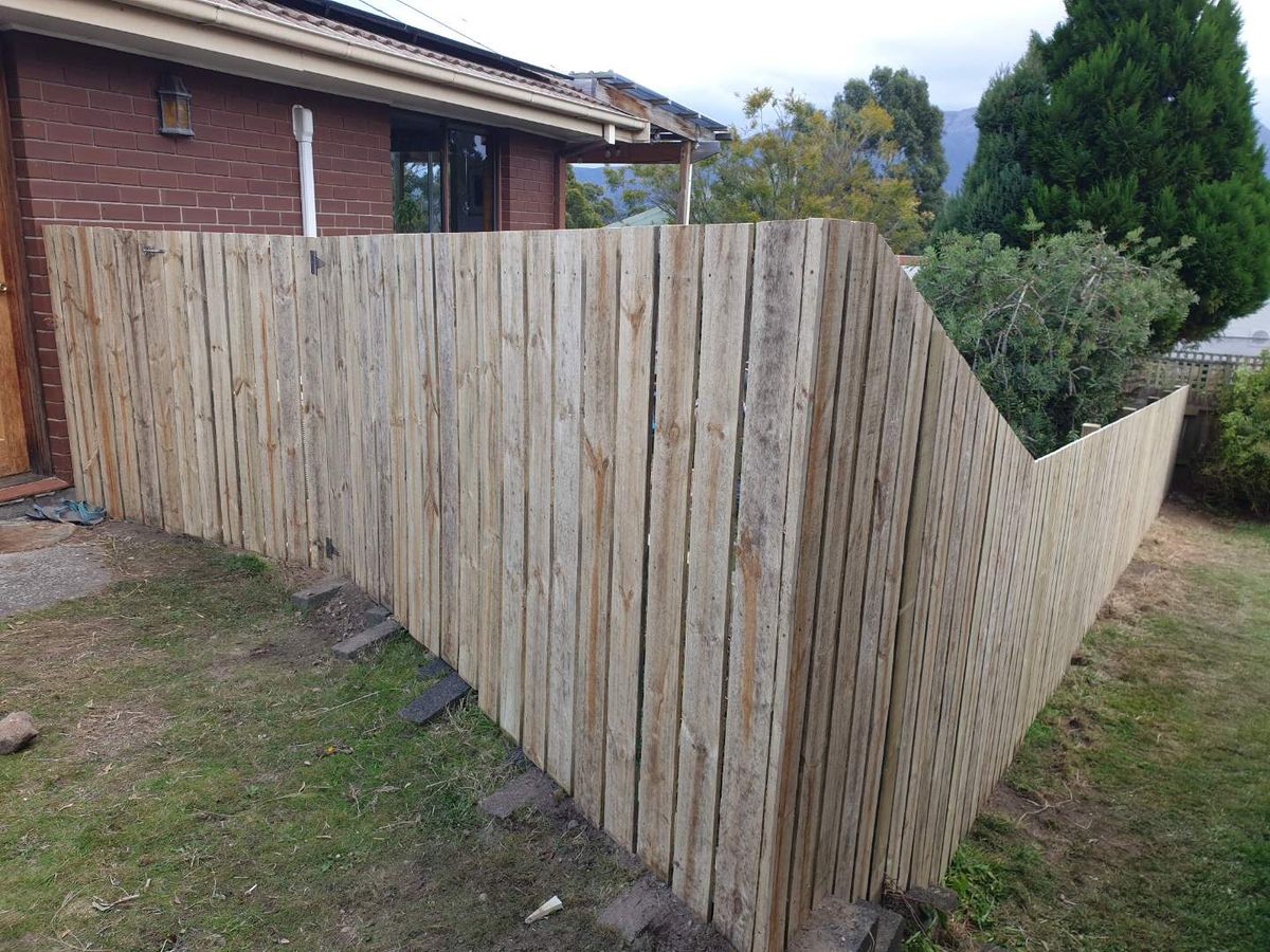 Treated pine paling, built by B.W. Contracting